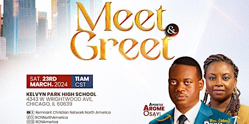 Meet and Greet - Apostle Arome and Rev. Dinna Osayi primary image