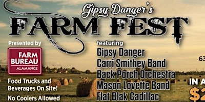 Hauptbild für Gipsy Dangers Farmfest 2024 presented by Alamance County Farm Bureau