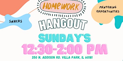 Imagem principal do evento Homework Hangout (Villa Park)