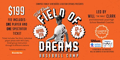 Image principale de Will Clark's Field of Dreams Baseball Camp