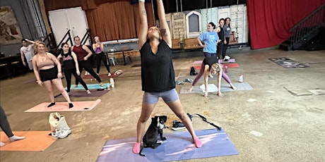 Pups & Poses: Yoga Flow with Boxing Fusion with dogs