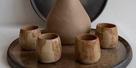 Private Pottery Hand building Class for 2 with Wine-All levels Welcomed