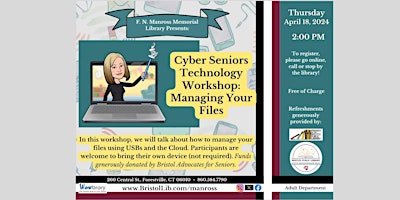 Primaire afbeelding van Cyber Seniors Technology Workshop: Managing Your files