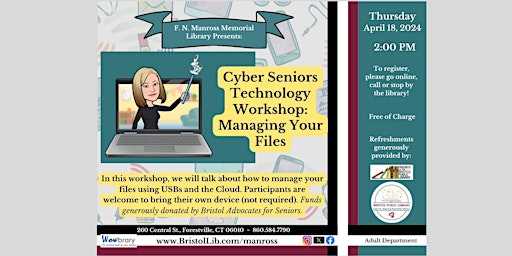 Imagem principal do evento Cyber Seniors Technology Workshop: Managing Your files