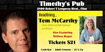Comedy - Flint - Timothy's Pub primary image