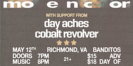 5/12 Modern Color Live @ Banditos w/ Day Aches & Cobalt Revolver