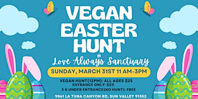 Primaire afbeelding van Vegan Easter Hunt at Love Always Sanctuary