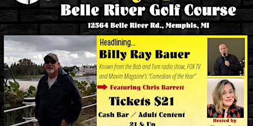 Imagem principal do evento Comedy Show - Memphis - Belle River Golf Course
