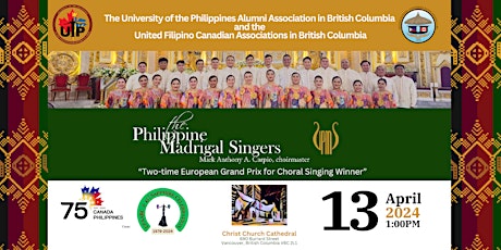 The Philippine Madrigal Singers Concert in Vancouver