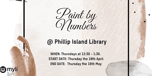 Paint By Numbers @ Phillip Island Library.  primärbild