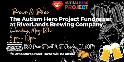 Image principale de Brews & Bites: AHP Fundraiser at RiverLands Brewing Company