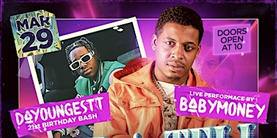 Primaire afbeelding van Time A Tell Bday Bash FT. Live Performance By Baby Money + Any Hoodie