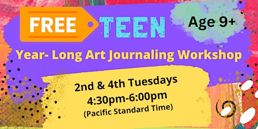 Primaire afbeelding van FREE Teen Art Journaling Workshop