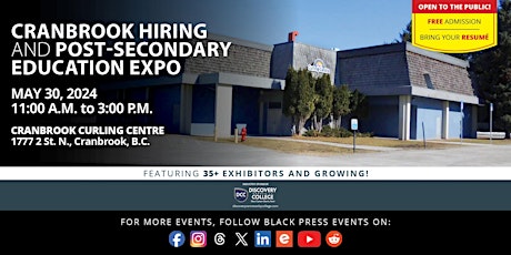 FREE Cranbrook Hiring and Education Expo 2024