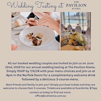 The Pavilion Kiama Wedding Tasting primary image