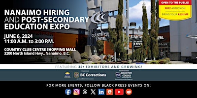 Primaire afbeelding van FREE Nanaimo Hiring  and Education Expo 2024
