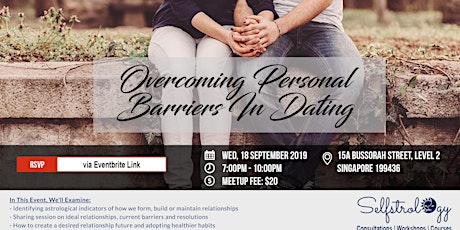 STUDENTS-ONLY MEETUP: Overcoming Personal Barriers In Dating primary image