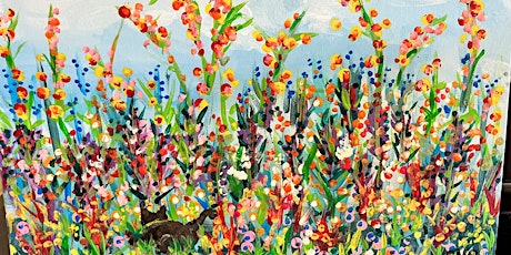 Wild Flower Field Paint N Sip