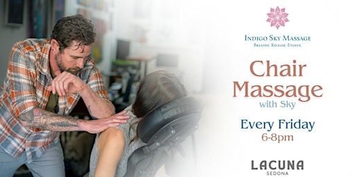 Imagem principal do evento Chair Massage w/ Sky at Lacuna!