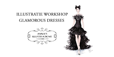 Primaire afbeelding van Workshop mode illustraties - thema glamorous dresses