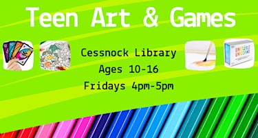 Imagem principal do evento Teen Art and Games Cessnock Library