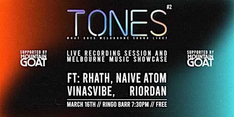 TONES #2 - LIVE RECORDING SESSION & SHOWCASE primary image