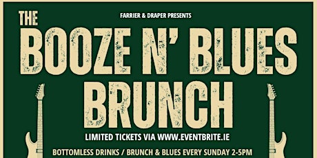 The Booze N' Blues Bottomless Brunch Sundays Feat: Mr. Castle trio primary image