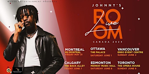 Immagine principale di Johnnydrille TOUR CALGARY 2024: Multi-talented rock, R&B, afrobeat vocalist 