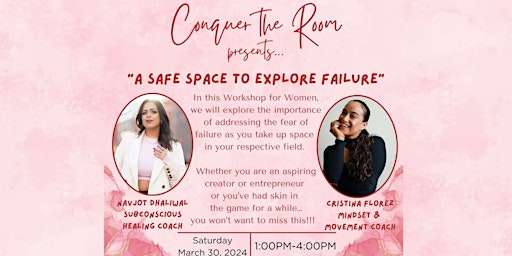 Imagem principal do evento 'Conquer the Room':  Exploring Failure