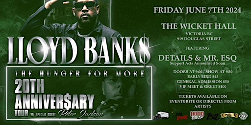 Lloyd Banks of G-Unit LIVE in VICTORIA! primary image