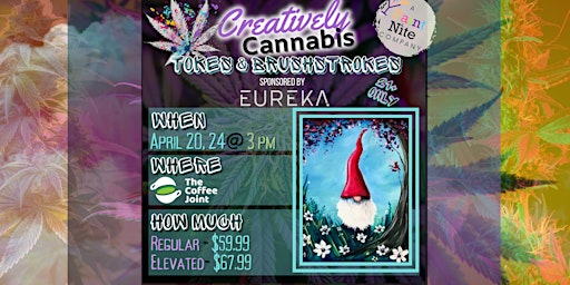 Primaire afbeelding van Creatively Cannabis: Tokes & Brushstrokes  (420 Smoke and Paint) 4/20/24