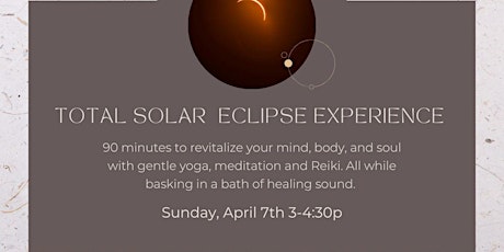 New Moon Total Solar Eclipse Yoga, Reiki & Sound Bath