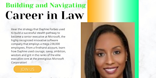 Hauptbild für Building and Navigating a Career in Law at the Multinational Company of Microsoft