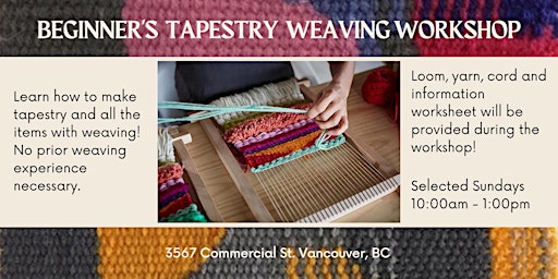 Primaire afbeelding van Beginner's Tapestry Weaving Workshop