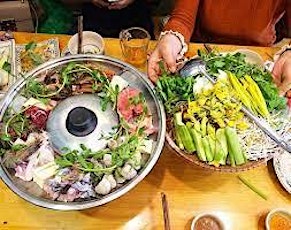 Extremely attractive super-sized fish hot pot party