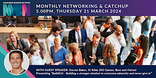 Primaire afbeelding van MBN Monthly Networking and Catch-Up:  Thursday, 21 March 2024