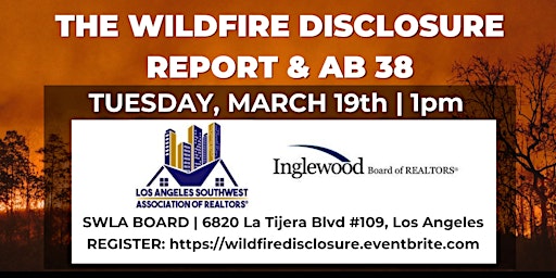 SnapNHD Training ~ The Wildfire Disclosure Report & AB 38 primary image