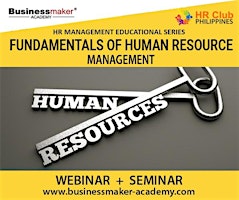 Primaire afbeelding van Live Seminar: Fundamentals of HR Management