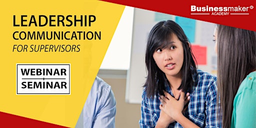 Imagem principal do evento Live Webinar: Leadership Communication Skills for Supervisors