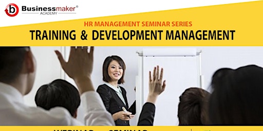 Imagem principal de Live Seminar: Training & Development Management