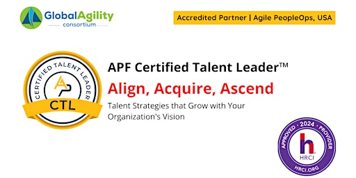 Imagen principal de APF Certified Talent Leader™ (APF CTL™) | Apr 9-10, 2024