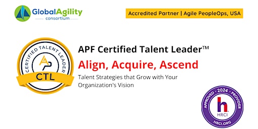 APF Certified Talent Leader™ (APF CTL™) | Apr 16-17, 2024 primary image