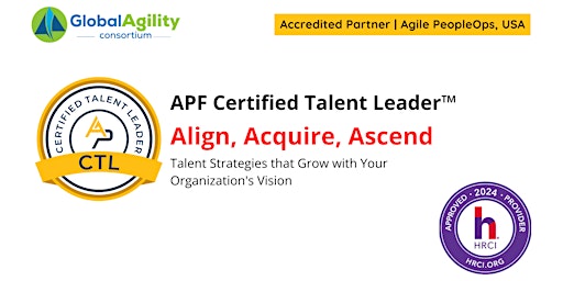 Imagen principal de APF Certified Talent Leader™ (APF CTL™) | Apr 30-May 1, 2024