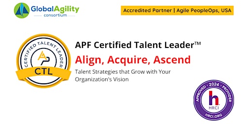 Imagen principal de APF Certified Talent Leader™ (APF CTL™) | May 21-22, 2024