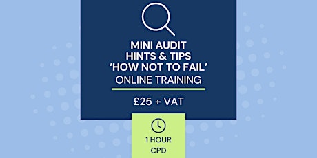 CPD - 1 Hour - Mini Audit - DEA Tips and Hints - How Not To Fail primary image