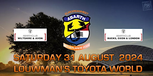 Imagem principal do evento Abarth European Meet (Netherlands) Louwman’s Toyota World 31st August 2024