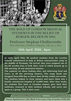 Imagem principal do evento The role of London medical students in the relief of Bergen-Belsen in 1945