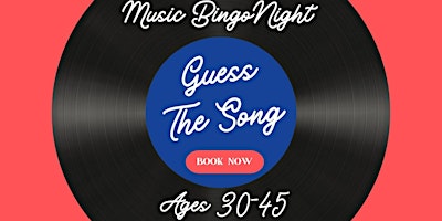 Primaire afbeelding van 80's DISCO & MUSIC BINGO PARTY AGES 30-45  LADIES SOLD OUT & 5 MALE PLACES