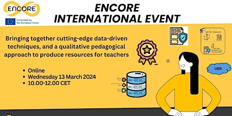 Primaire afbeelding van ENCORE International event; The ENCORE approach