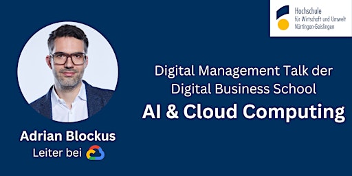 Primaire afbeelding van Digital Management Talk: AI & Cloud Computing